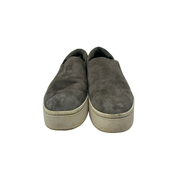 Vince Preston Gray Suede Leather Slip-On Sneaker size 7.5 - Picture 1 of 5